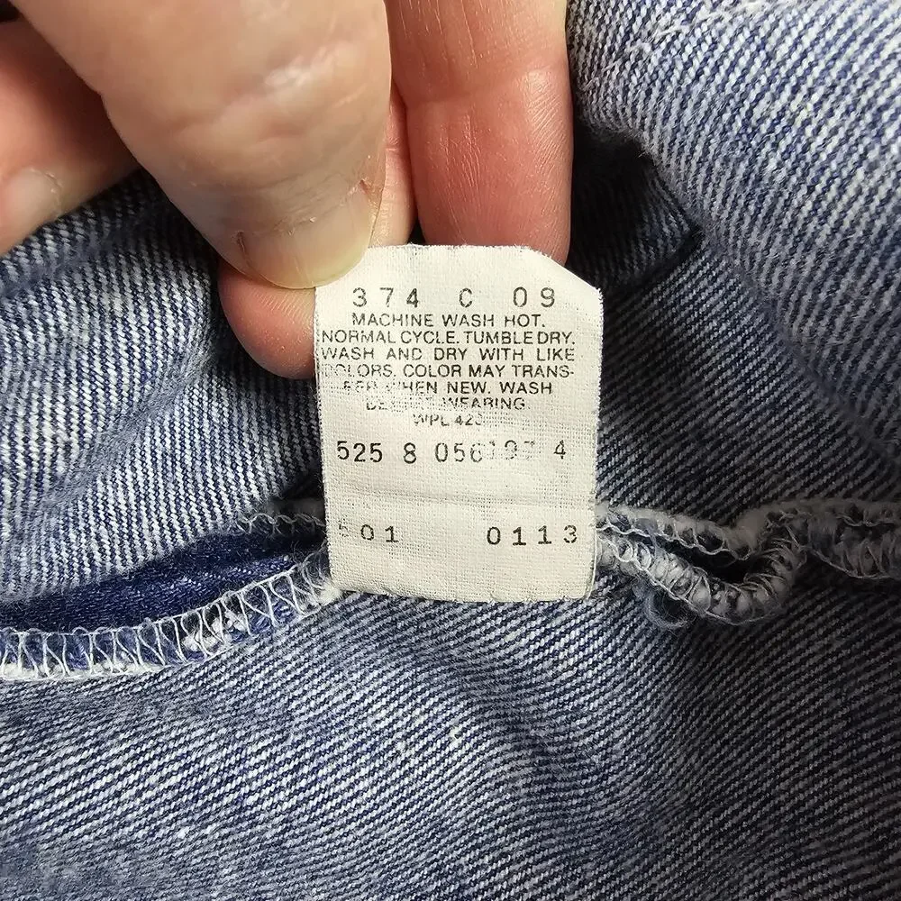 Vintage Levis 501 XX Denim Blue Jeans Men's 33×30 (32×30) 80's 90's Made In USA